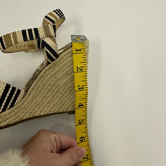 Cole Haan Women’s Size 7B Striped Espadrille Wedge Sandals - Picture 7 of 10